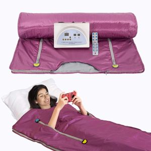 Far Infrared Sauna Blanket Sweating Weight Loss Weighted FIR Sauna teck For Body Shape Slimming Fitness 2 Zone For Women 110220 240115