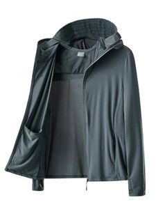Летние мужские кожаные пальто с защитой от ультрафиолета UPF 50, с капюшоном, защита от солнца, дышащие, крутые, тонкие ветровки, повседневные куртки больших размеров 8XL 240115