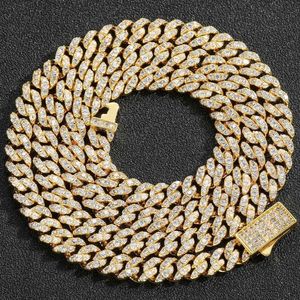 New Trendy 6mm 16-24inch Gold Plated Bling CZ Slim Cuban Chain Necklace 7/8/9inch Bracelet For Men Women Hip Hop Jewelry