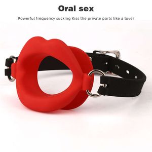 Sexspielzeug-Massagegerät, Silikon, orale Fixierung, O-Ring, Mundstopfen, offener Knebel, Spielzeug für Paare, Shop, Bdsm, Bondage, Zurückhaltung, Lippenform