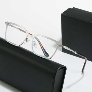 Nowa moda metalowa Full Frame Flat Mirror Męskie okulary biznesowe Croix mogą być wyposażone w krótkowzroczność przeciw niebieskiemu