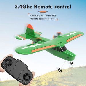 RC Aircraft Foam Glider Drone Electric Fighter Remote Control Airplane Fall Resistant Plane Toys for Boys Kids Gifts 240116