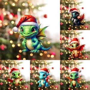 New Banners Streamers Confetti Christmas Acrylic Dragon Baby Egg Ornament Christmas Hanging Christmas Tree Pendant Ornament Christmas Decorations DIY Gift 2024