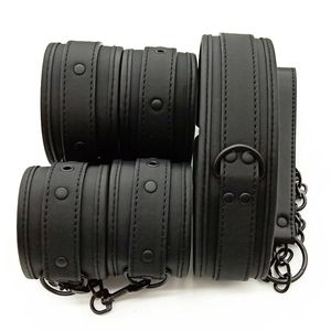 Высокое качество эротические секс-игрушки для пар женские сексуальные БДСМ бондаж наручники шейный воротник игры для взрослых аксессуары для рабов 240115