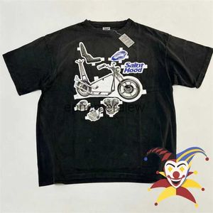 メンズTシャツセントマイケルTシャツ男性女性機関車部品穴EdgesTシャツTOPS TEEEPHEMALEW