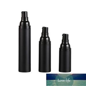 Partihandel 50 ml kosmetiska flaskor dispenser för kosmetika 15 ml 30 ml svart luftlös flaskelotion grädde pump plastbehållare vaccum spray zz