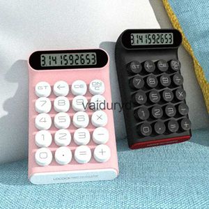 Calculadoras Retro Calculadora Dot Teclado Mecânico Computador Portátil Display LCD de 10 Dígitos Escritório Financeiro Moda Simples CalculadoraViduryd