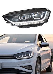 Lâmpada principal sinal de volta automático luz de feixe alto para vw golf sportsvan led farol de circulação diurna 2016-2020