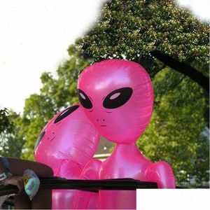 Party Decoration Alien Inflate Green Pink Blue Purple Inflatable 3 Feet 4.4 Blow Up P O Prop Halloween And Event Y201006 Drop Delive Dhdvs