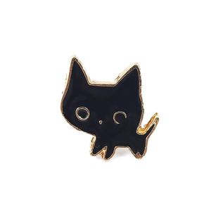 ピンブローチかわいい猫ブローチバッジプリックプリックホースニードル衣類ドリップオイルトリンケットは配達を落とすことができますotpks