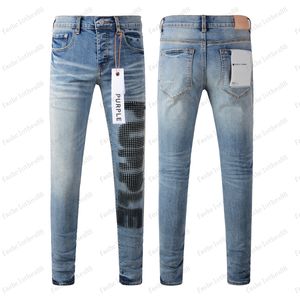 Lila jeans denim byxor mens jeans designer jean män svarta byxor avancerad kvalitet rak design retro streetwear casual sweatpants designers joggers byxor