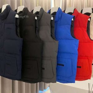 복어 디자이너 Vestmens Vest 남자와 여자 스웨트 셔츠 정통 거위 깃털 소재 느슨한 패션 트렌드 빨간 방수 코트 크기 xs-2xl