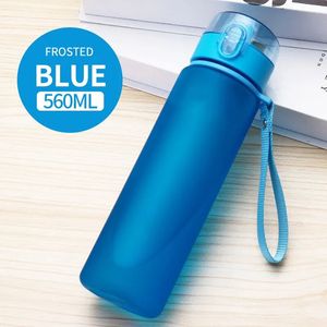 Bottiglia d'acqua da 560 ml Sport per adulti all'aperto Tazza d'acqua Bottiglia di plastica portatile Studente Teiera Cucina Strumenti per bere 240116