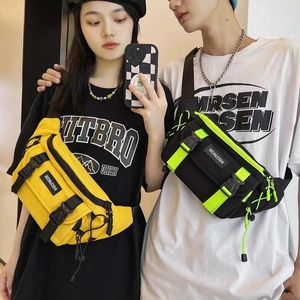 Taille Taschen Mode Nylon Damen Fanny Pack und Telefon Street Trend Crossbody Brust Packs Unisex Hip Hop Gürtel