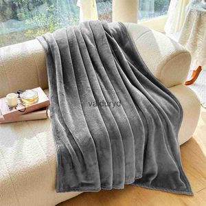 Blankets Bucephalus Grey throw Blanket Queen Size High-Quality Machine Washable Spring Summer Blanket Soft Flannel Bed Blanketvaiduryd