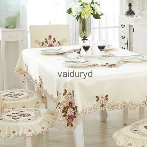 Tovaglia Tovaglia Tovaglia Copritavolo Pizzo Giardino europeo Elegante tavolo da pranzo ricamatoTovaglia Fiore Peonia Coprisedia Copripolvere per matrimoniovaiduryd