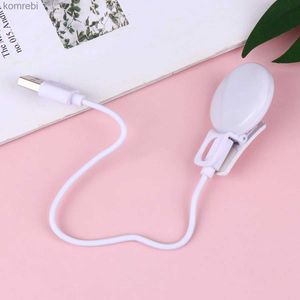 Selfie Lights Portable LED Selfie Ring Lamp Clip-On Universal Mini Fill Light for Mobile Telefon Laptop (White) L240116