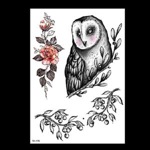 Makeup tattoo Sketching flower sticker, hand drawn black, dark, waterproof, and environmentally friendly arm sticker