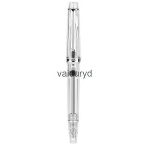 Fountain Pens Gift PENBBS 268 Resin Vacuum Filling Fully Transparent Pen Iridium EF/F/M Nib Writing Office Supplies Stationeryvaiduryd