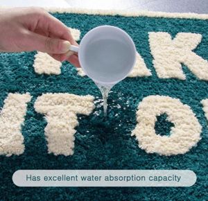 Çıkar-Punny Ultra-Yumuşak kaymaz banyo mat: Kabarık mikrofiber, emici, eğlenceli ve güvenli kayma önleyici halı iç mekan kullanımı