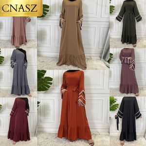 Ubranie etniczne Ostatniej islamskiej kobiety ubioru Kaftan Caftan Marocain Abaya Dubai Women's Ramadan spódnica Kimono Femme Musulmane Ladies Fashion