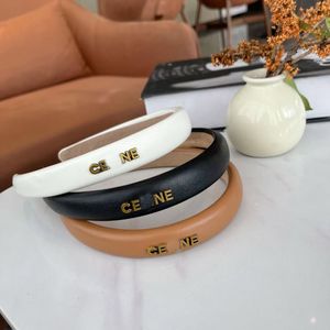 Fashion Brand CE Designer Letter Printing Headbands for Women 2cm Fine-brimmed 3 color Spring HairBands HeadWrap Leather Fabric Headwear Street Fashion HeadScarf