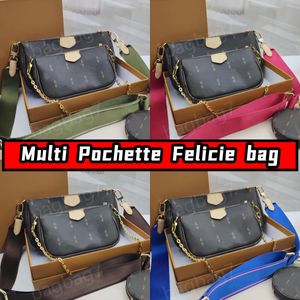 Borse a traversa della clutch da donna in pelle vera in pelle multischetta borse spalline borse per le spalle mobili