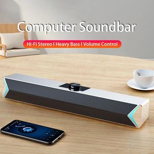 Alto-falantes TV Sound Bar Bluetooth Speaker USB Wired Wireless Home Theater System Surround SoundBar para PC TV Desktop Alto-falantes de computador 2021