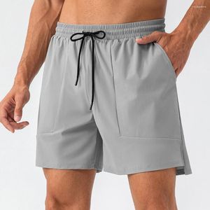 Shorts de corrida solto ajuste para homens treino ginásio fitness musculação corredores verão secagem rápida calças curtas masculino caminhadas moletom