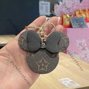 Designer Keychain Lanyards Creative Mouse Design Party Favor Cartoon Keychain Cute Leather Car Bag Key Chain Accessories Pendant Wholesale OEEF