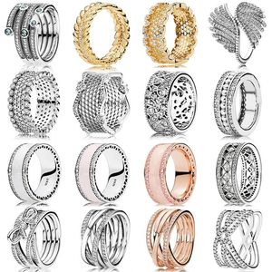 Anéis de cluster verão banhado a ouro jóias mulheres diy anillos plata de ley 925 original prata esterlina fazendo acessórios de designer de luxo