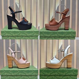 Kadınlar yüksek topuklu açık ayak parmaklı topuk sandalet deri tasarımcı 12cm resmi giymek zarif mizaç ofis ayakkabıları kutu 507 ile