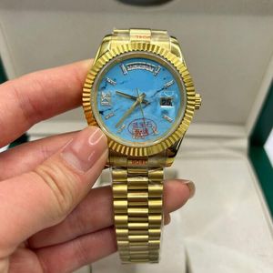 Designer Men's Watch Green Dial With Diamond 36mm/40mm Automatisk mekanisk rörelse Fashion Women's Watch Montre de Luxe Factory Gift Watch