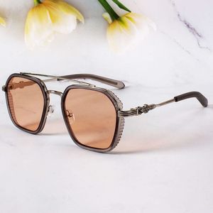 2024 Luxus-Designer-CH-Sonnenbrille für Damen, verchromt, Brillengestelle, Herren, neue Mode, Tr90, flaches Herz-Brillengestell, Damen, Unisex, hochwertige Brillen QVAJ