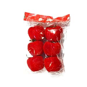 Nowe banery Streamery konfetti 6pcs 12pcs świąteczne jabłka ornament choinka wiszące dekoracje czerwone pianki wisiorki do dekoracji przyjęć świątecznych
