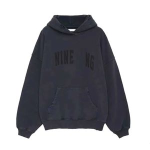 Annie Hot Sale 23SS Damen Deginer Fahion Cotton Hooded New AB Annie Bing Claic Letter Print Wah Water Color Snowflake Sweathirt Outdoor-Sweatshirt mit Rundhalsausschnitt 510