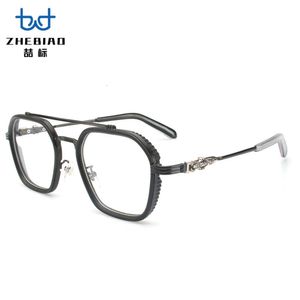 2024 Luxury Designer CH Solglasögon för kvinnor Chromes Glassar Ramar Mens Mens Ny Flat Large Fashion Eye Plain Heart Eyeglass Frame Ladies Unisex Eyewear Yxcl