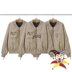 Men's Jackets Apricot GRAILZ Flight Jacket Parkas For Men Women Zipper Multiple Pockets Down Coatyolq