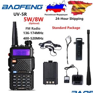 Radyo Baofeneng UV5R 5W Walkie Talkie UV 5R 8W HAM FM VHF Kulaklık ile 1800mAh Pil Damla Dağıtım Elektronikleri Telekomünikasyon Otsbt