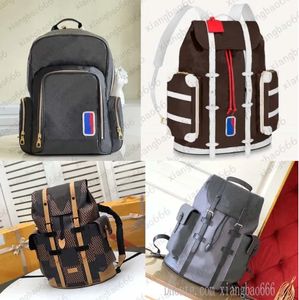 Farben Top-Qualität Herren-Rucksack Christopher Schultasche Basketball Geninue Leder Reisen Sport Outdoor-Rucksäcke Designer große Taschen