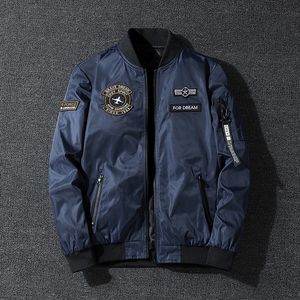 Bomber Jacket Ma1 Air Force Pilot Airplane Flight Embroidery Pattern Baseball Uniforms Autumn Outdoor Work Wear 240115