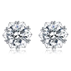 S01A新製品ゴールドメッキ0.5ct E-H/VVS1-SI1ラボダイヤモンドフープ女性のためのイヤリング