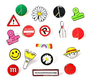 Pins Brooches Gd G-Dragon Daisies Rainbow Shod Be Accessoried Around Brooch Badges Fashion Hipsters Drop Glue Accessories Delivery Otrks