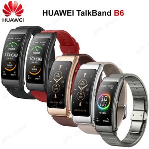 Uhren 2020 New Huawei Band B6 Talkband B6 Bluetooth Smart Bracelet Wearable Sports Wrists Touch Amoled Screen Call Earphone Band