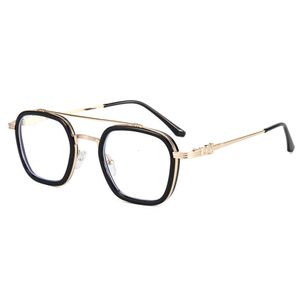 2024高級デザイナーCH女性用サングラスクロームメガネフレームメンズ新しい金属大型近視眼鏡フレームレディースユニセックス高品質のアイウェアVT45