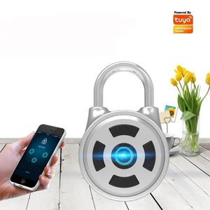 Locks Bluetooth Tuya App Intelligent Keyless Cabinet Padlock Security Alarm Drawer Keyless Padlock Suitcase For Ryggsäck Bike Lock