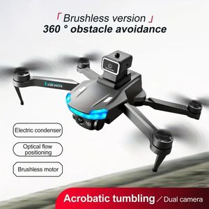 S138 Quadcopter UAV Drone With Dual HD Cameras, 360° Obstacle Avoidance, Stable Flight, Brushless Motors, One-Key Startup,Perfect For Beginners Gift