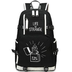 Livet är konstigt ryggsäck Fire Walk With Me Daypack Game School Bag Print Rucksack Casual School Bag Computer Day Pack