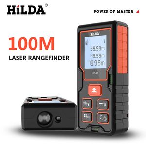 HILDA Laser Rangefinder Distance Meter 40M 60M 80M 100M Tape Range Finder Building 240116