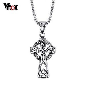 Vnox Celtic Cross Pendant Men Necklace High Quality Stainelss Steel Cool Punk Jewelry 24 Chain2320